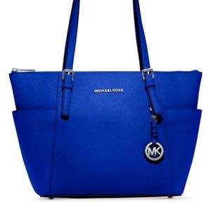 Michael Kors Jet Set Large Crossgrain Leather Tote